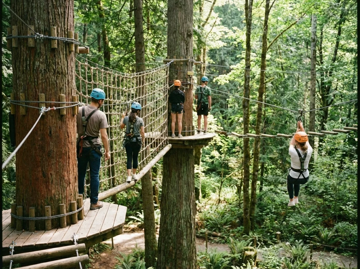 Internes Firmenevent: Hochseilgarten